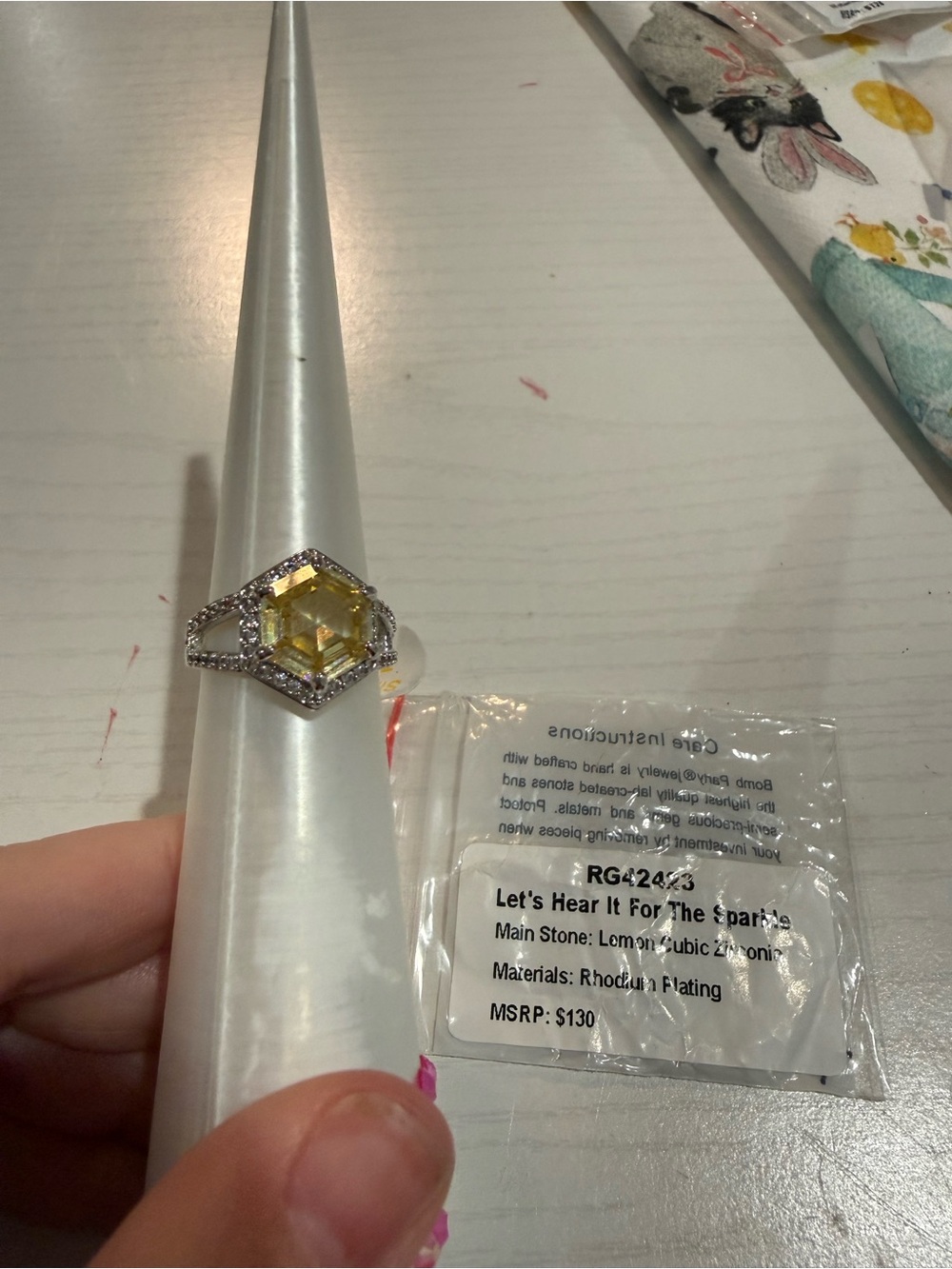 bomb party OG ring let’s hear it for the sparkle